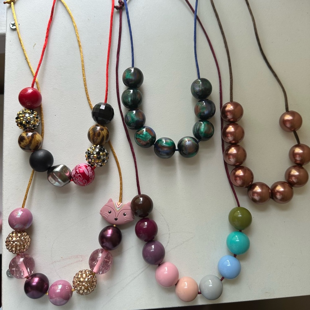 Girls bubblegum necklaces